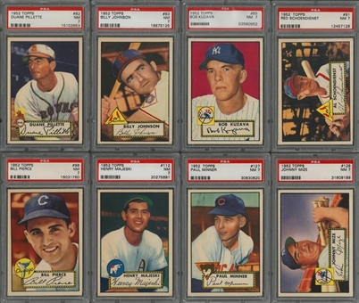 1952 Topps PSA NM 7 Collection (50 Different)